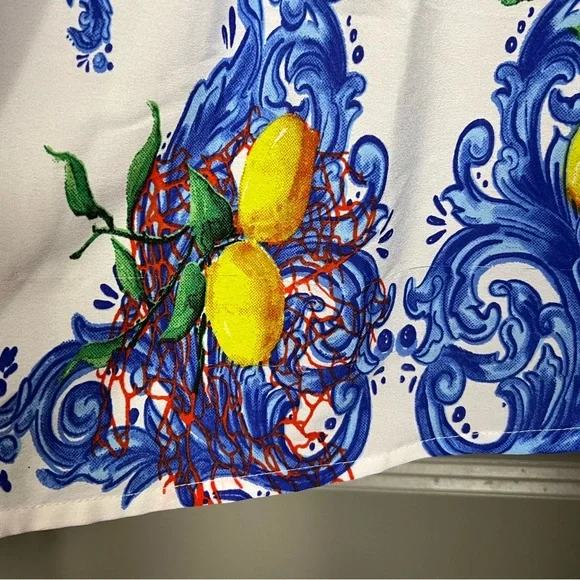 Antica Santoria by Giacomo Cinque Swimsuit Cover Up Tunic Top Size L - Picture 5 of 7